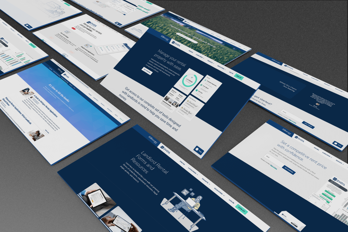 An mock with Avail pages